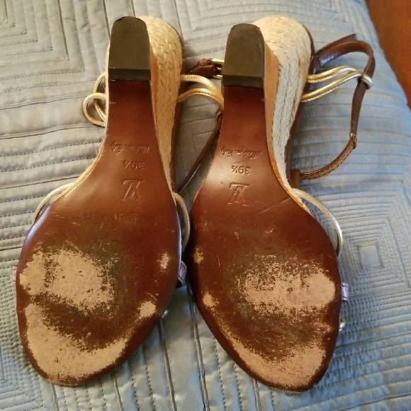 Louis Vuitton Wedges Shoes 100% Authentic. Size 39.5 - Picture 5 of 8